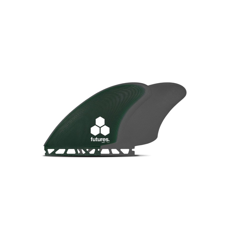 Futures Fins AMK Al Merrick Keel Twin Fin Set – Green/grey
