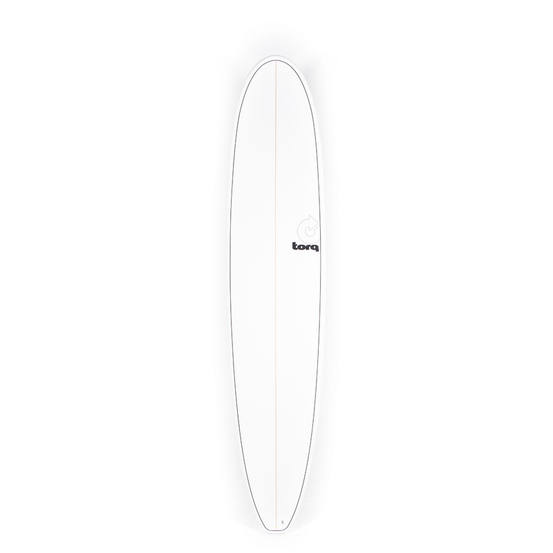 Torq Surfboards – LONGBOARD – White Pinline – 9’0″ x 22 3/4″ x 3 1/8″ – 72L