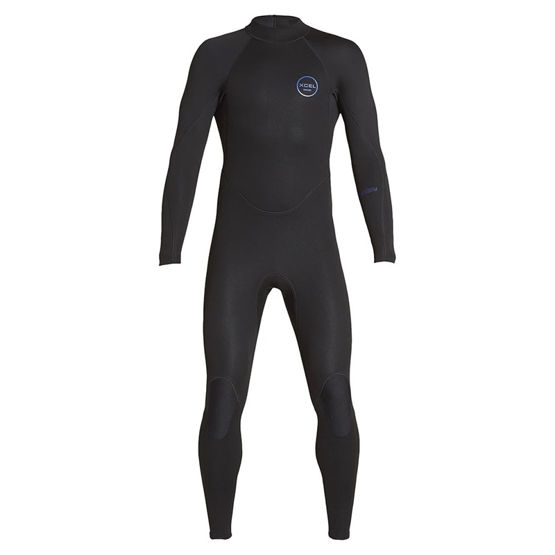 Xcel Mens Axis 3/2mm Flatlock Back Zip Wetsuit – Black