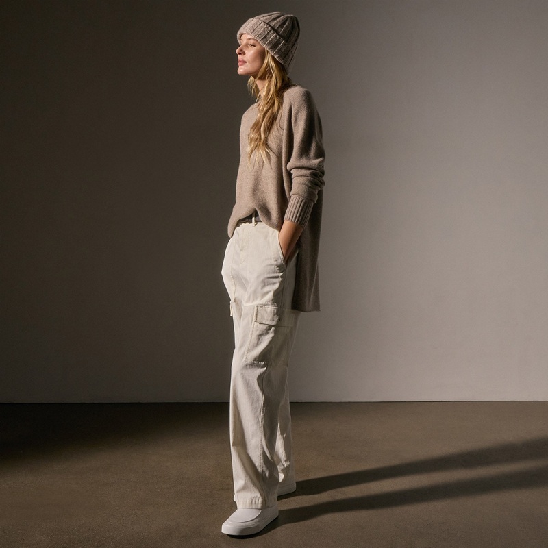 Cashmere Side Split Tunic – Coyote