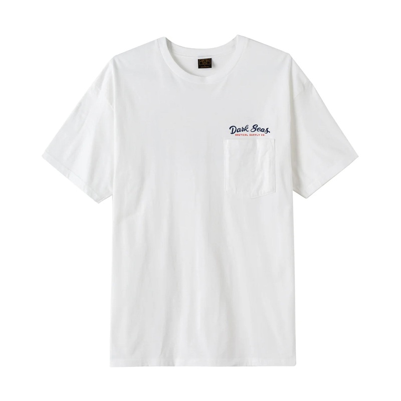 Dark Seas Polished Pocket Men’s S/S T-Shirt – White