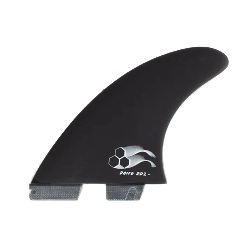 FCS II Dane Reynolds DD2 Performance Glass Tri Surfboard Fins – Medium/Black