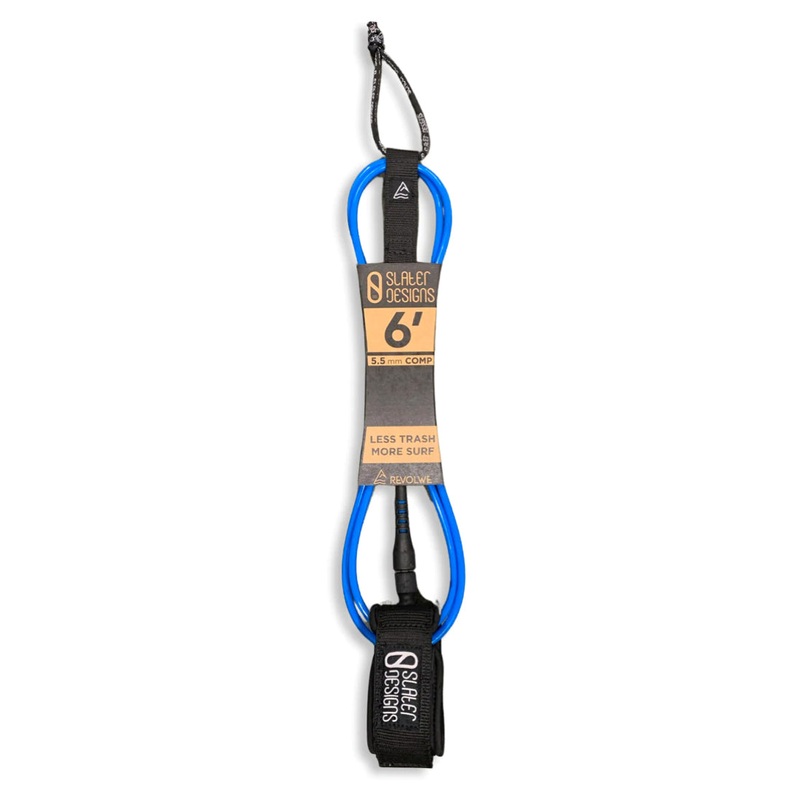 Firewire Slater Designs 6ft Comp Leash – Blue/Black