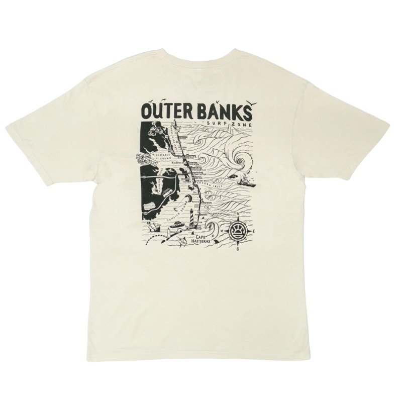 REAL Outer Banks Map Tee-Bone