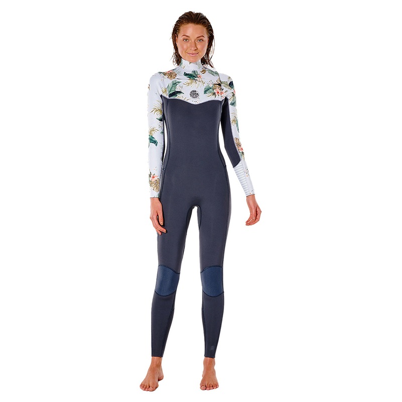 Rip Curl Women’s Dawn Patrol 4/3mm Chest Zip Wetsuit – Charcoal