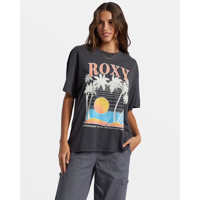 Roxy Bring The Good Vibes Tee-Phantom