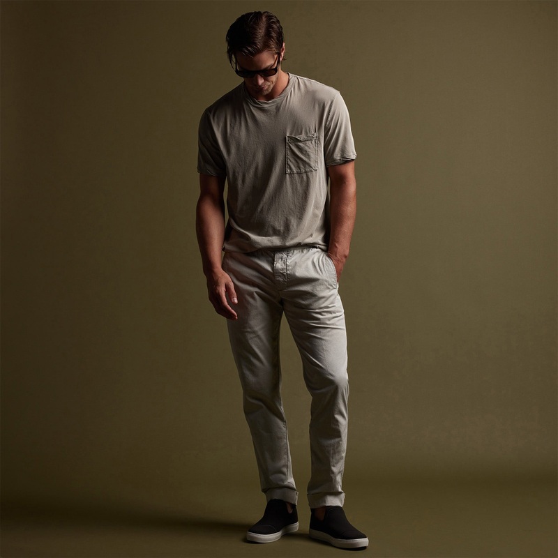 Cotton Linen Cuffed Trouser – Paste Pigment