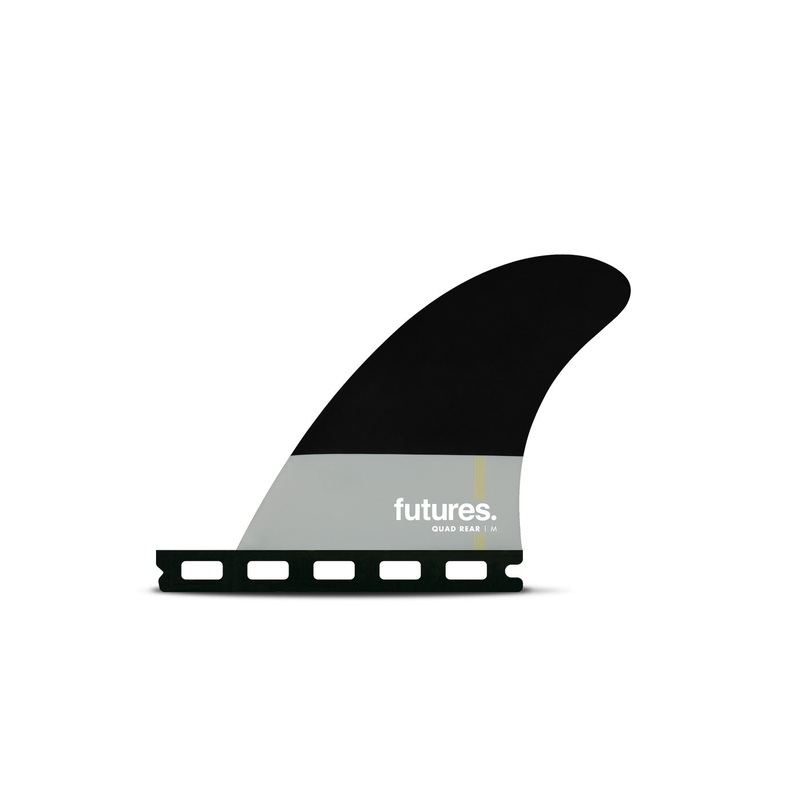 Futures Pivot Honeycomb Quad Rear Fin Set-Black-Medium