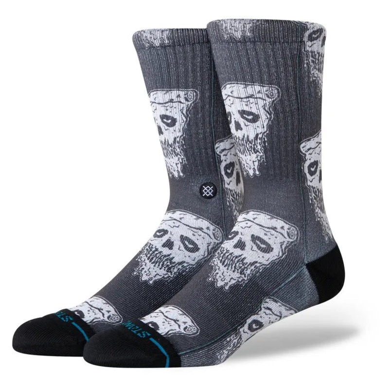 Stance Socks Pizza Face Crew – White/Black