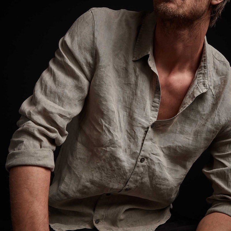 Classic Linen Shirt – Fume Pigment