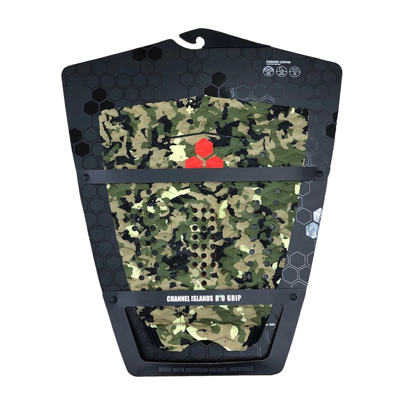 Channel Islands 5-Piece Arch Parker Coffin Signature Traction Pad – Green Camo