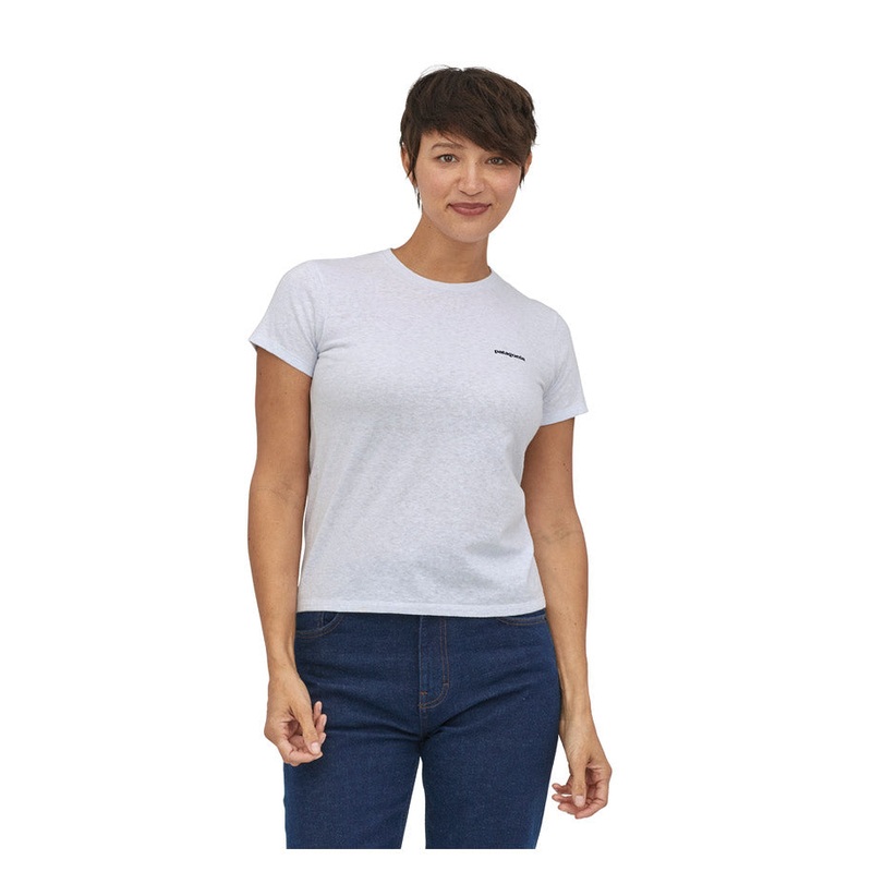 Patagonia Women’s P-6 Logo Responsibili-Tee – White