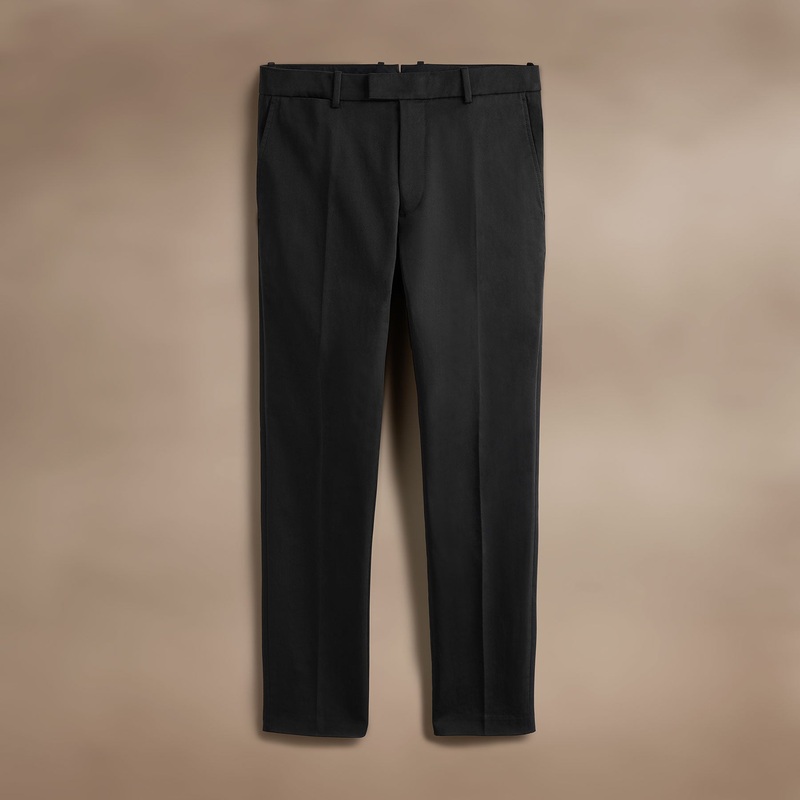 Stretch Micro Twill Trouser – Black