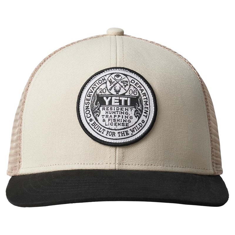 Yeti Trapping License Trucker Cap – Sharptail Taupe/Black