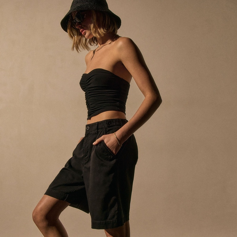 Cotton Long Short – Black Pigment