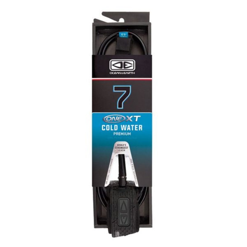 Ocean & Earth One-XT Cold Water 7ft Leash – Black