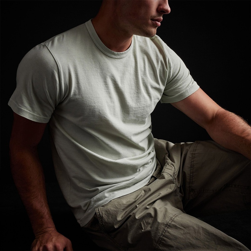 Short Sleeve Crew Neck – Celery Pigment