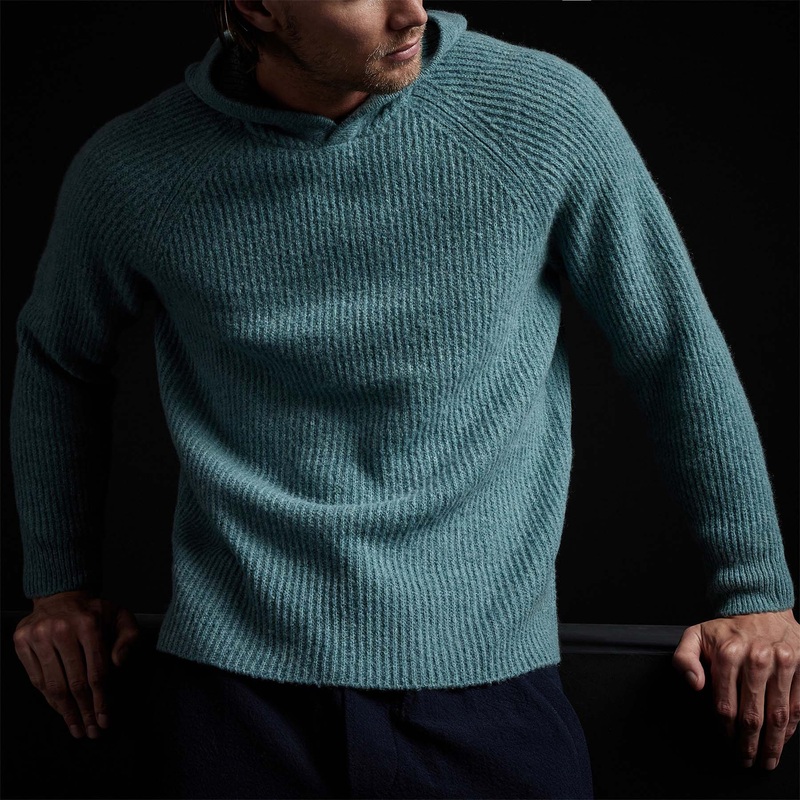 Cashmere Rib Hoodie – Tropical