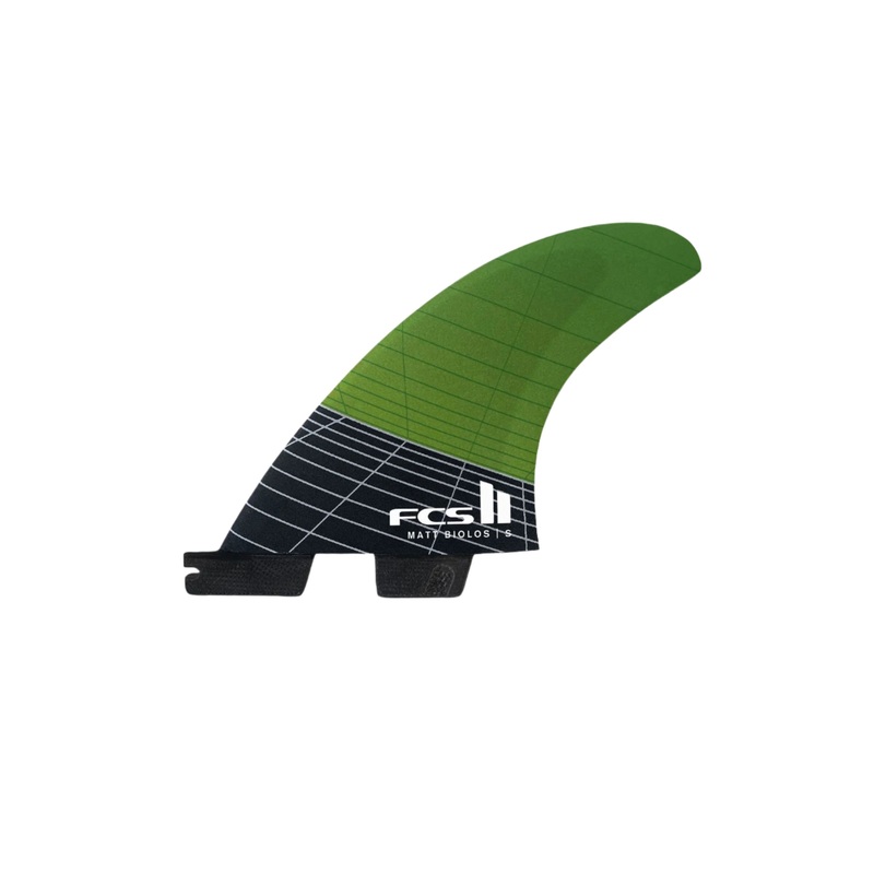 FCS – FCS II MATT BIOLLOS – PC CARBON – GREEN – S- 3FINS