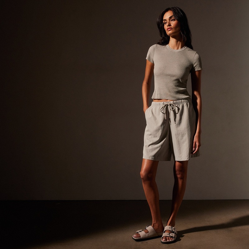 Lightweight Matte Sateen Short – Mineral