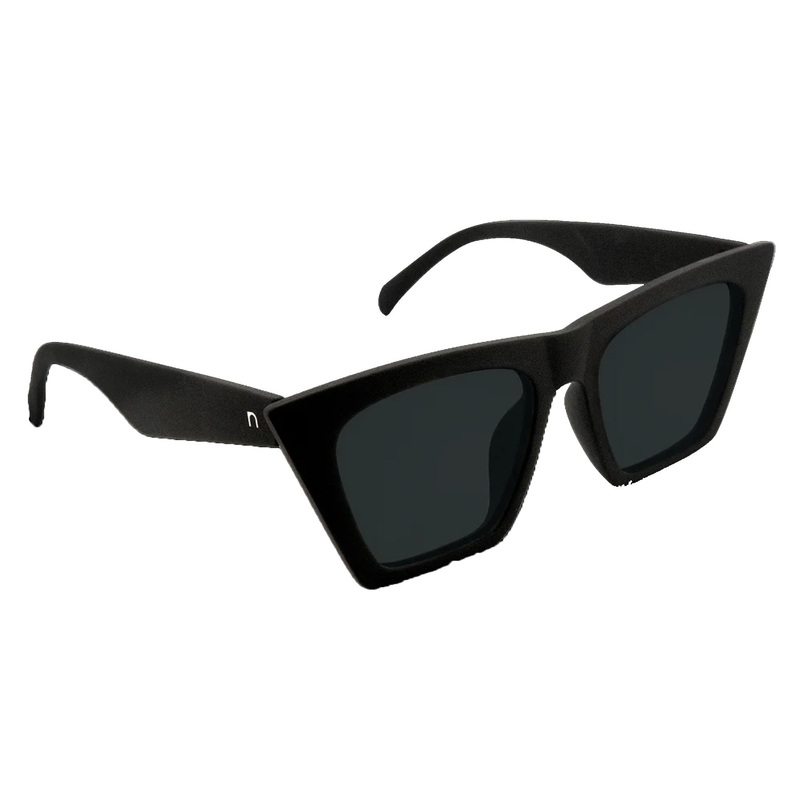 Nectar Hamptons Women’s Polarized Sunglasses – Soft Touch Black/Smoke Polarized