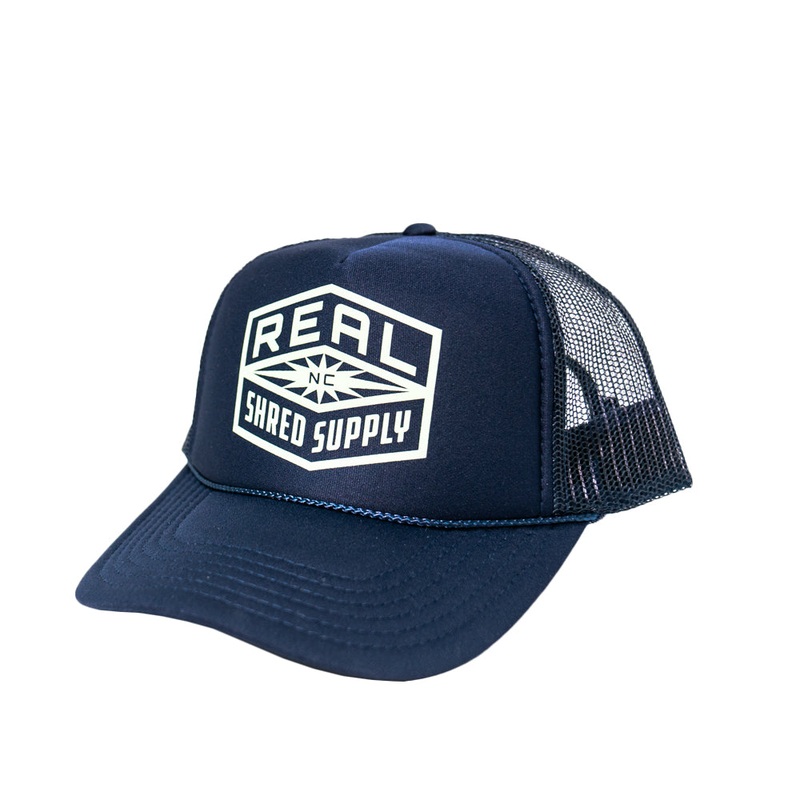REAL Shred Supply Trucker Hat-Navy