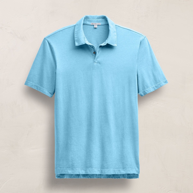 Sueded Jersey Polo – Skipper Pigment