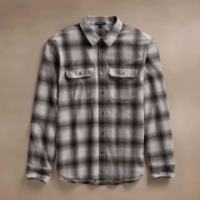 Plaid Flannel Shirt – Beige Plaid