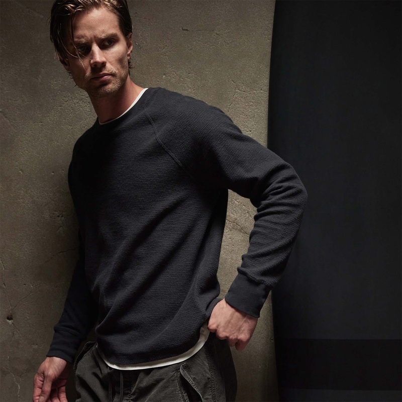 Thermal Knit Raglan Top – Magma