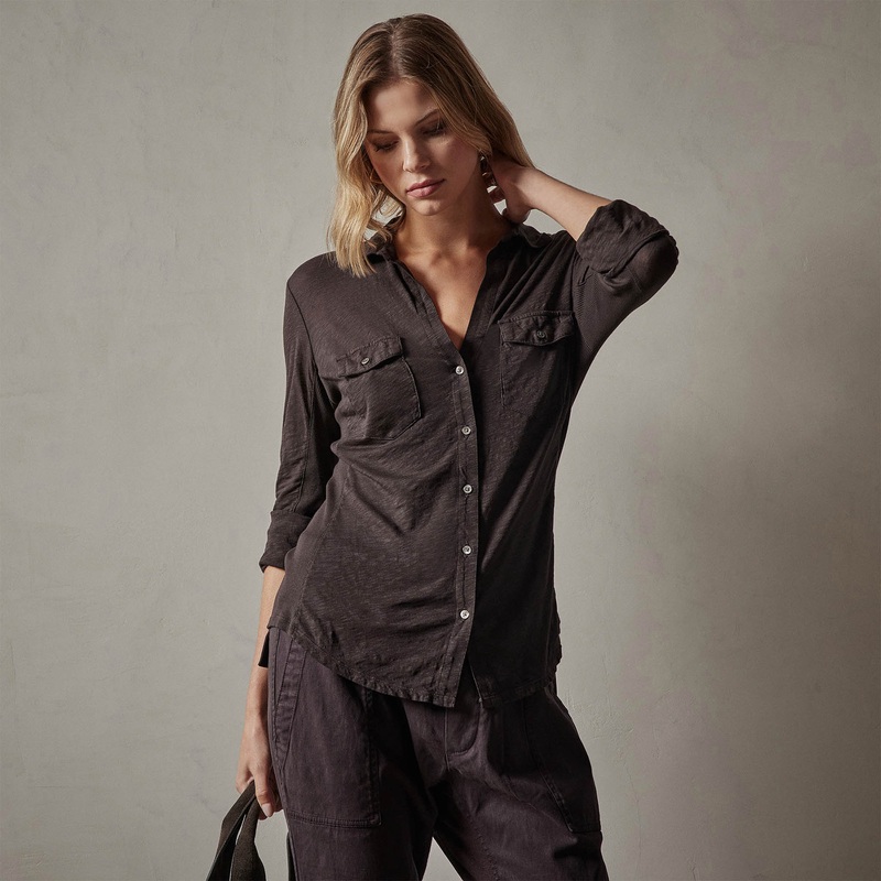 Sheer Slub Side Panel Shirt – Kona