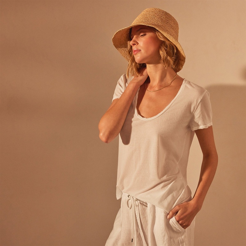 Stretch Jersey Short Sleeve – White