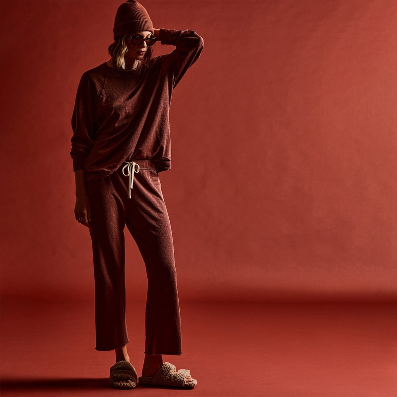 Vintage French Terry Cutoff Sweatpant – Goji Pigment