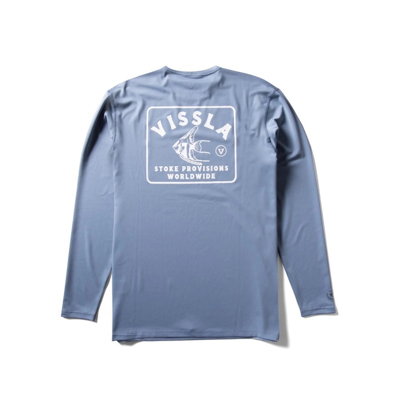 VISSLA YOUTH TWISTED ECO L/SL LYCRA / RASH TOP – DUSK