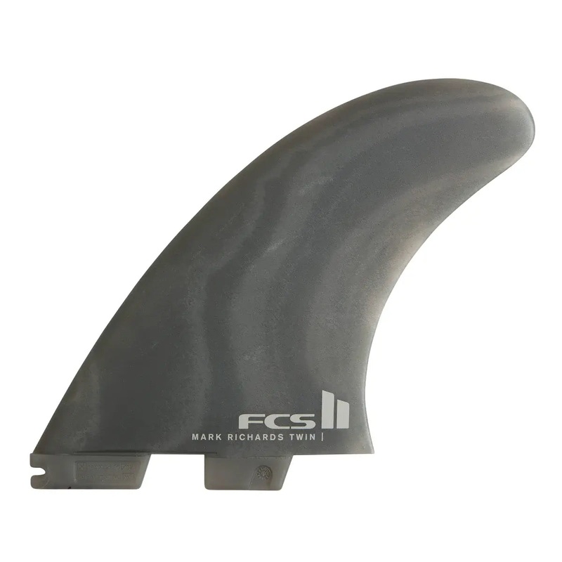 FCS II Mark Richards Neo Glass Twin + 1 Fin Set – Smoke Swirl