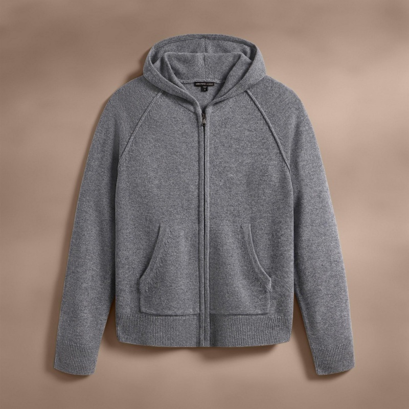 Recycled Cashmere Jacket – Heather Grey