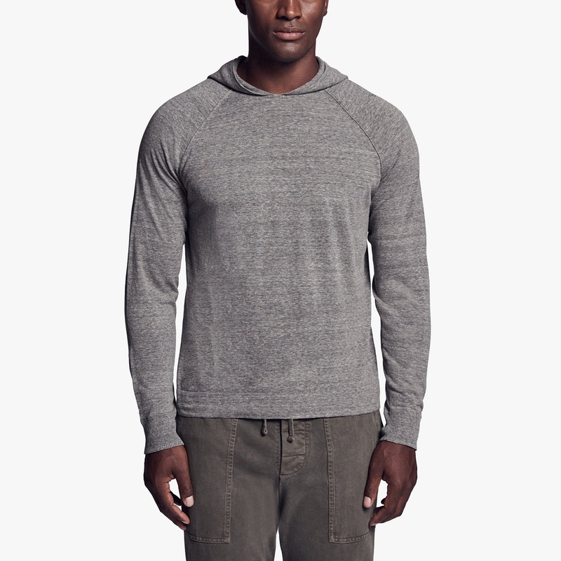 Recycled Cotton Hooded Sweater – Charcoal
