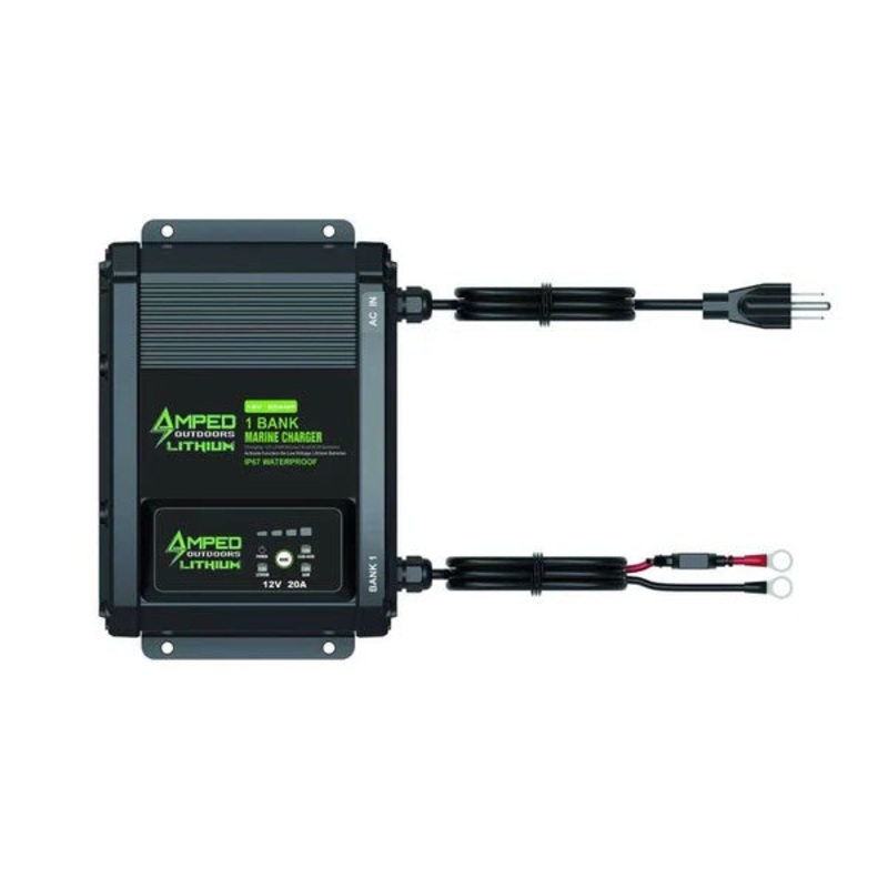 Amped Outdoors 1 Bank 20A 12V On-Board Battery Charger