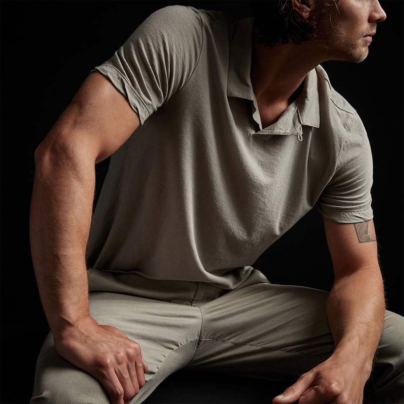 Cotton Linen Polo – Silt