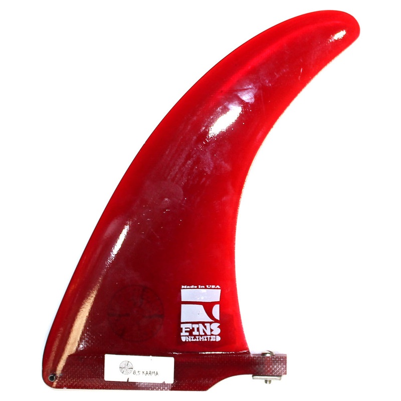 Fins Unlimited Karma Longboard Fin – 8.5″ Red