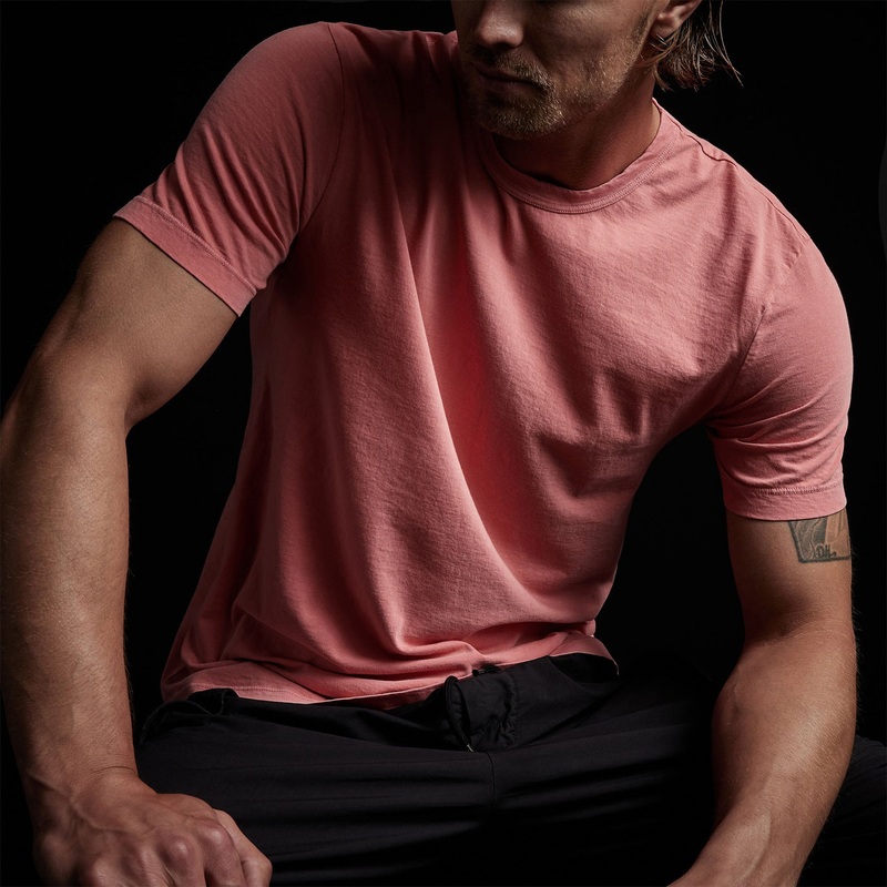 Short Sleeve Crew Neck – Flamingo Pigment