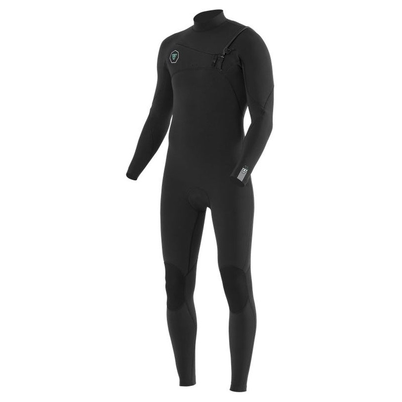Vissla 7 Seas 4/3mm Chest Zip Wetsuit – Black