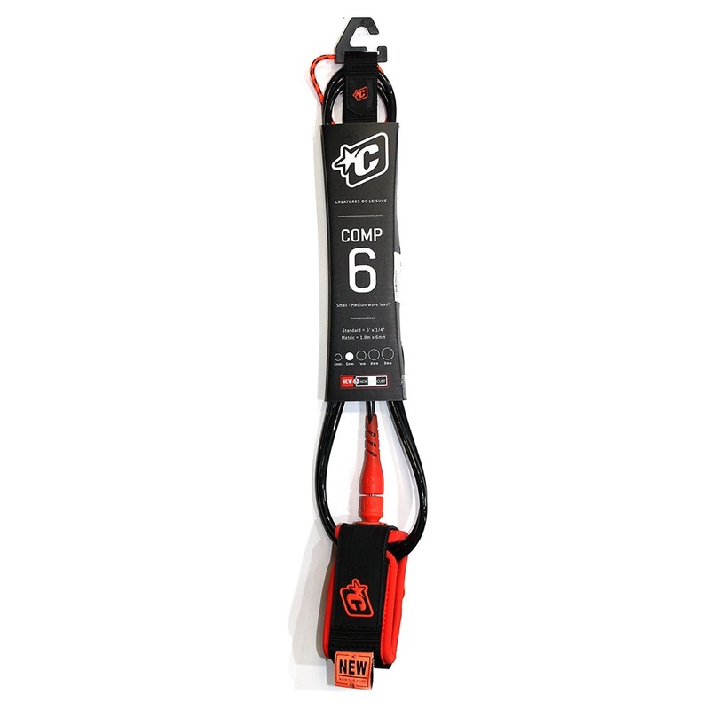 Creatures of Leisure 6ft Comp Leash – Black/Orange