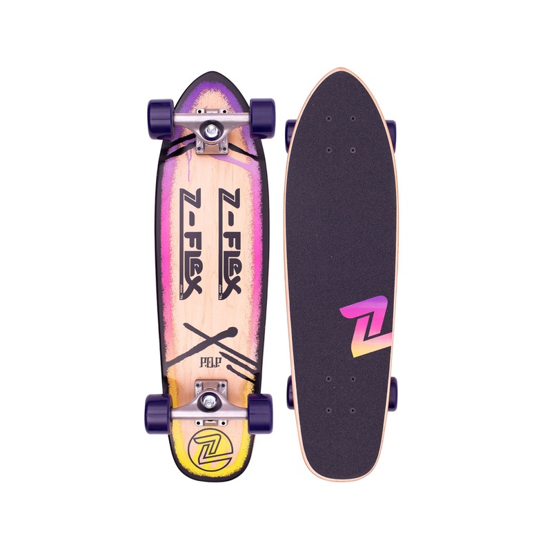 Z Flex 27″ Pop Purple Fade Cruiser Skateboard