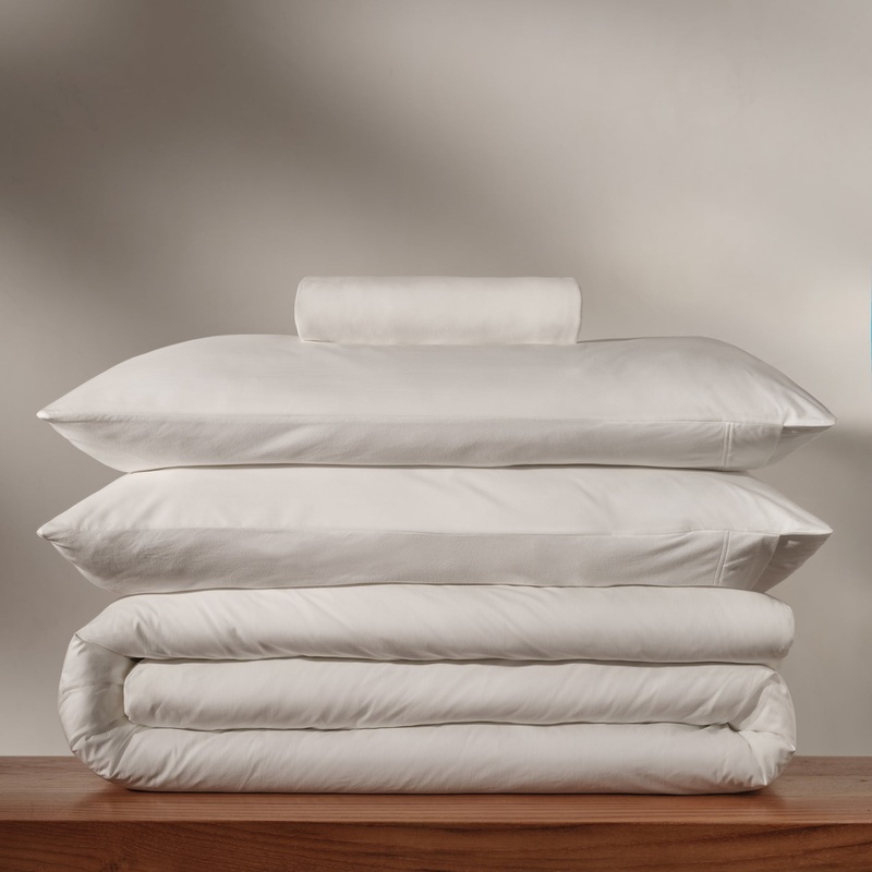 Cotton Bedding Set – King White