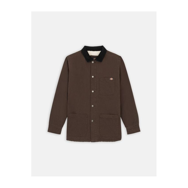 Dickies Duck High Pile Fleece Line Chore Jacket Dark Brown