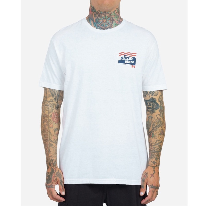 Lost Surf More Men’s S/S T-Shirt – White