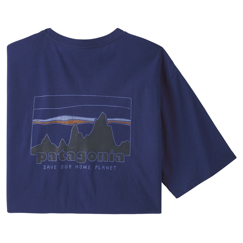 Patagonia Men’s ’73 Skyline Organic T-Shirt – Sound Blue