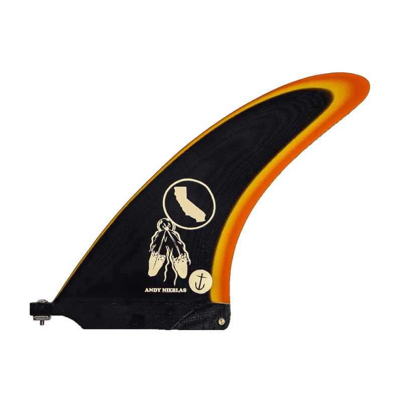 Captain Fin Co. Andy Nieblas Longboard Fin – 7.5″/Black