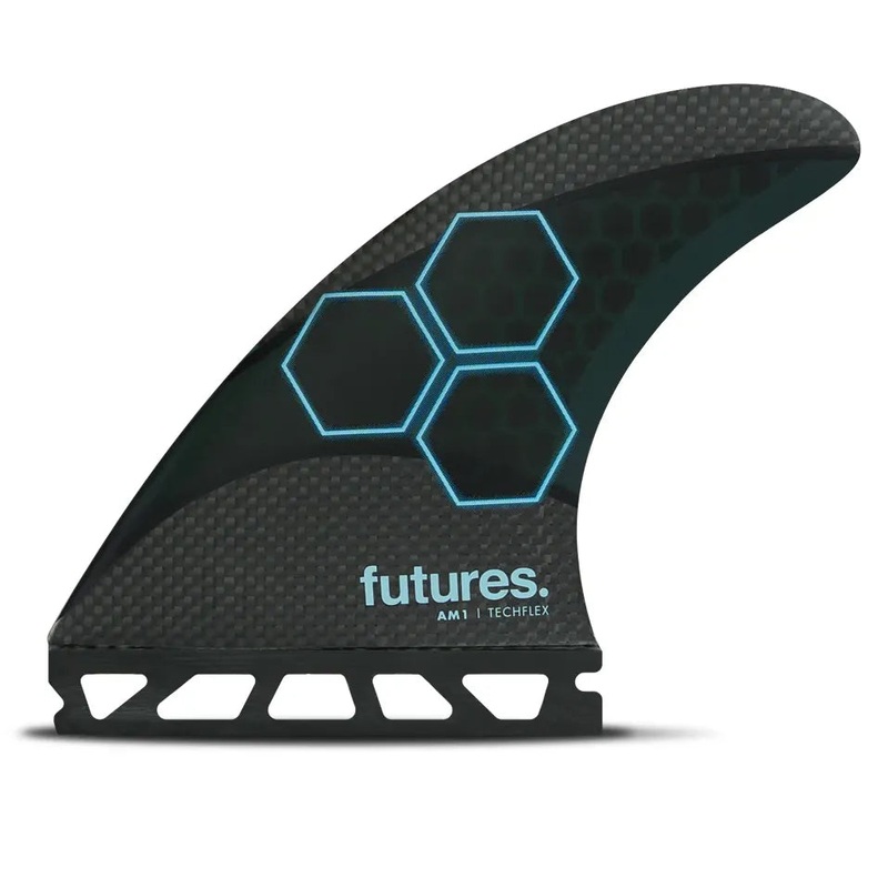 Futures Fins AM1 Techflex Tri Fin Set – Blue/Cyan
