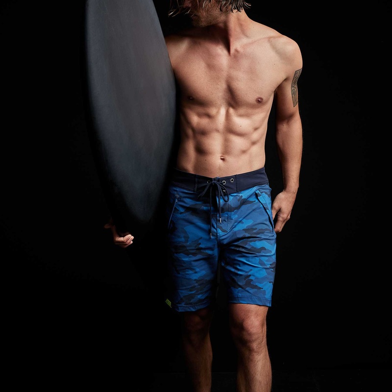Camo Zip Pocket Boardshort – Pacific Camo/Deep